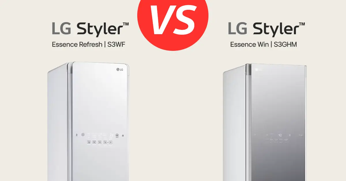LG Styler Smart Wardrobe Essence Refresh S3WF vs Essence Win S3GHM